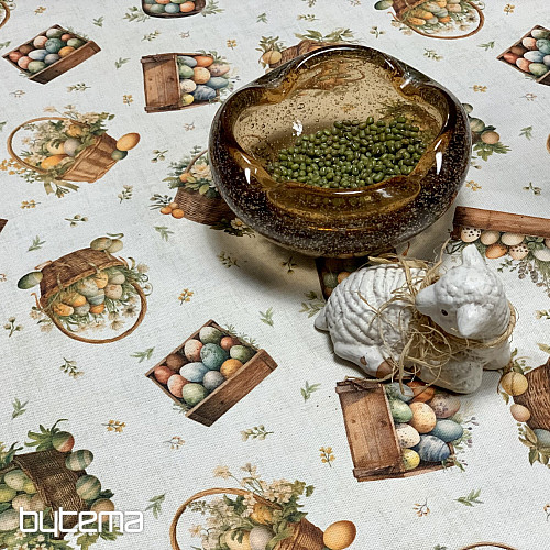 Easter tablecloth and scarf COLORFUL EGGS