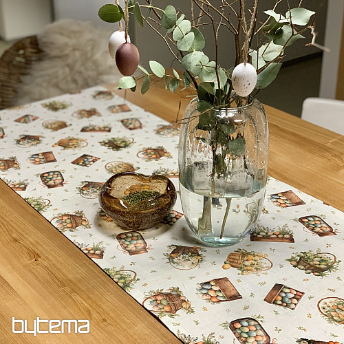 Easter tablecloth and scarf COLORFUL EGGS