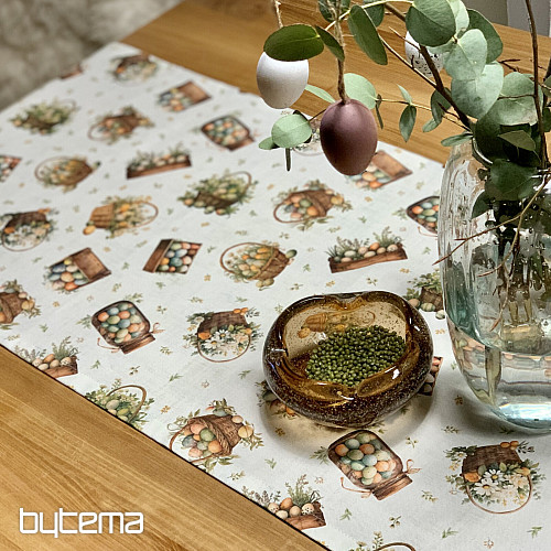 Easter tablecloth and scarf COLORFUL EGGS