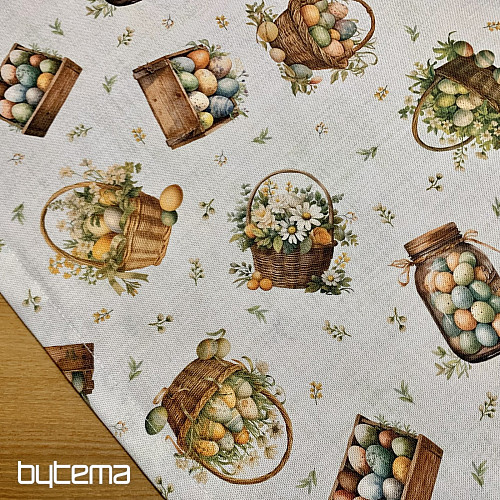 Easter tablecloth and scarf COLORFUL EGGS