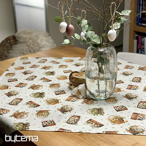 Easter tablecloth and scarf COLORFUL EGGS