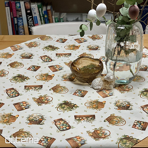 Easter tablecloth and scarf COLORFUL EGGS