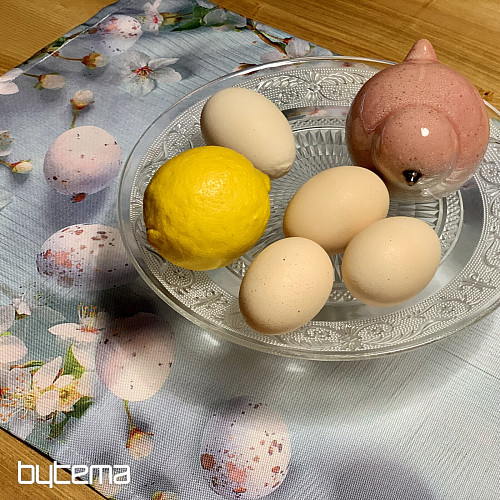 Tablecloth and scarf EASTER with flowers