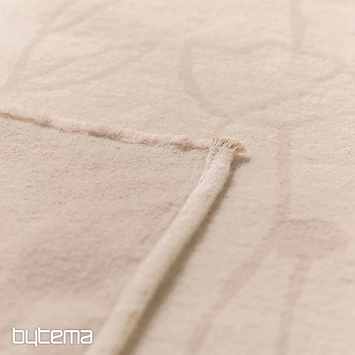 Blanket AMBER FLOWERS beige