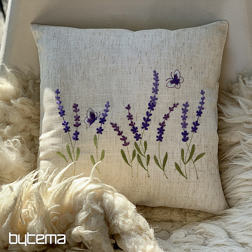 Embroidered pillowcase LAVENDER