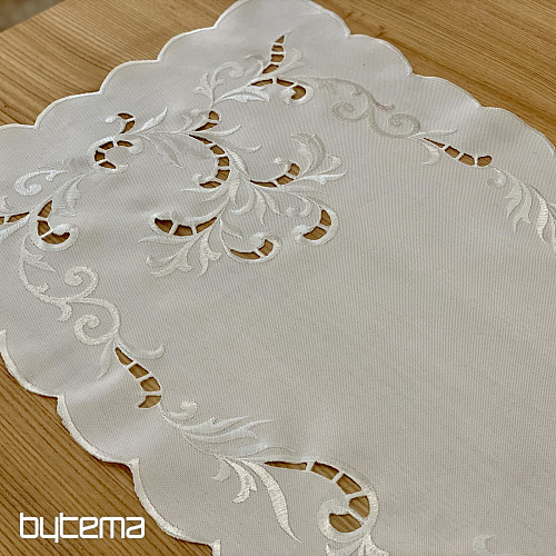 Tablecloth and scarf WHITE DREAM embroidered