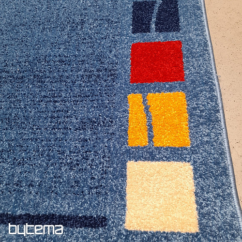 Modern blue piece carpet