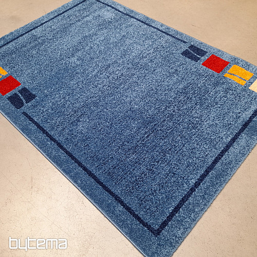 Modern blue piece carpet