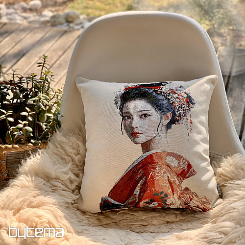Tapestry pillowcase GEISHA