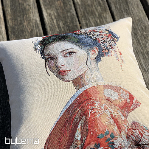 Tapestry pillowcase GEISHA