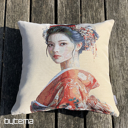 Tapestry pillowcase GEISHA