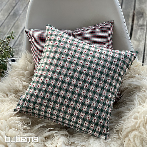 Decorative pillowcase MAXI CORET green