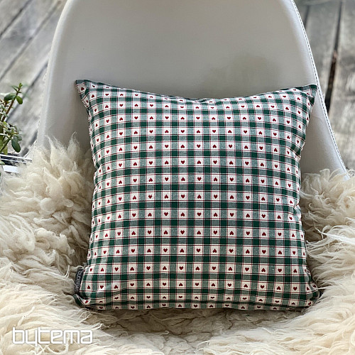 Decorative pillowcase MAXI CORET green