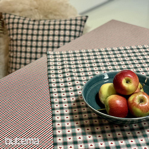 Tablecloth and scarf MAXI CORET green