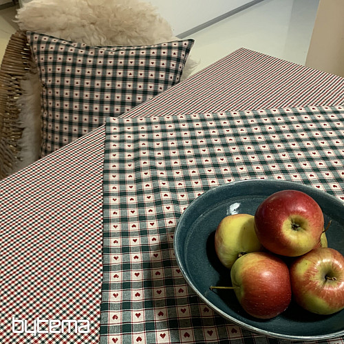 Tablecloth and scarf MAXI CORET green