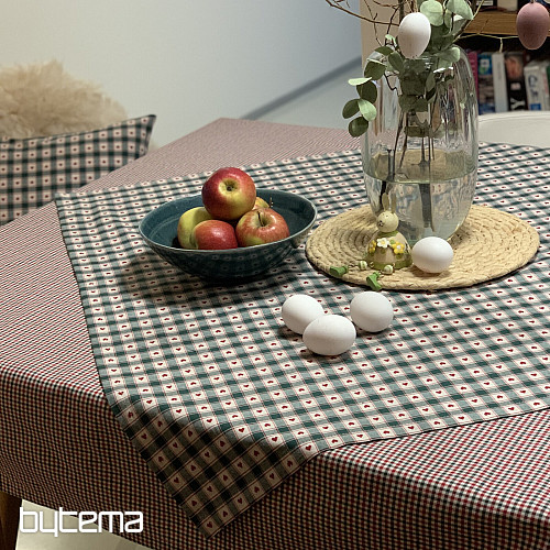 Tablecloth and scarf MAXI CORET green