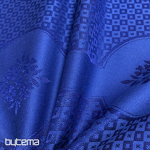 Tablecloth DAMASK dark blue 140 x 220