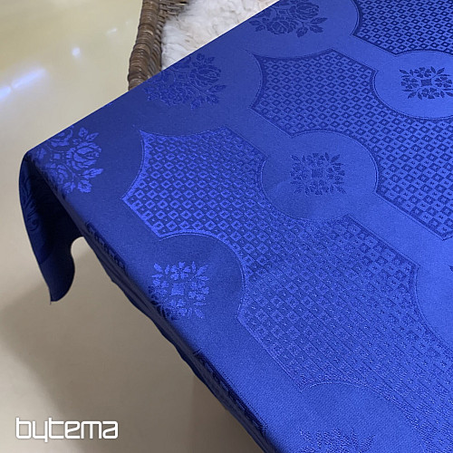Tablecloth DAMASK dark blue 140 x 220