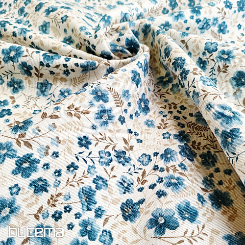 Decorative fabric CIRI petrol
