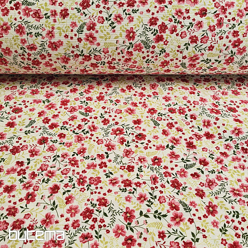 Decorative fabric CIRI red