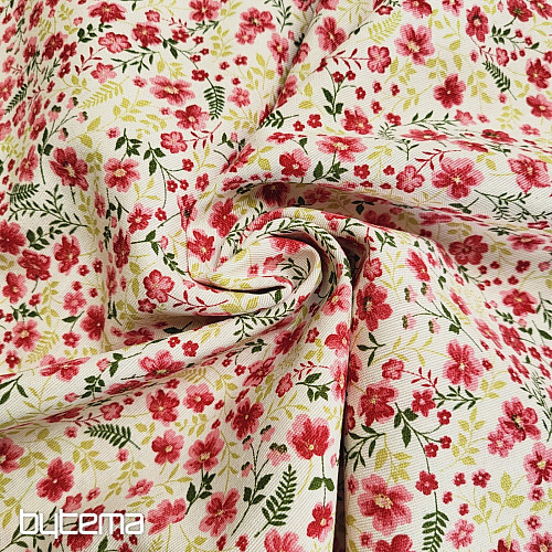 Decorative fabric CIRI red