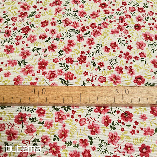 Decorative fabric CIRI red