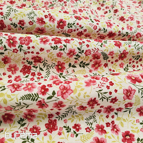 Decorative fabric CIRI red