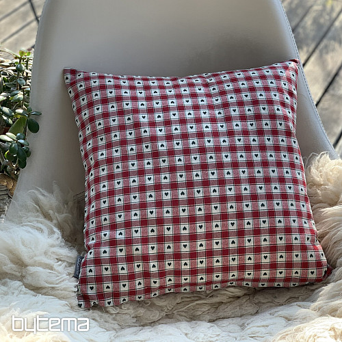 Decorative pillowcase MAXI CORET red
