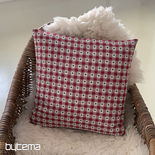 Decorative pillowcase MAXI CORET red