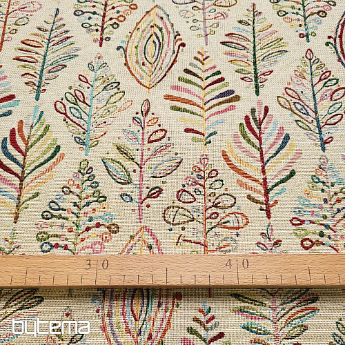 Tapestry fabric FOSIL