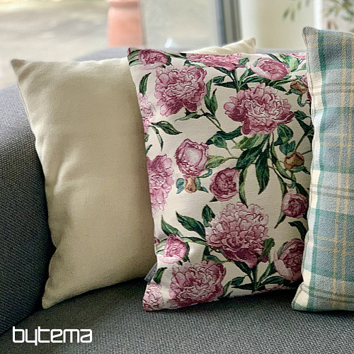 Tapestry pillowcase PEONIES