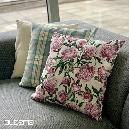 Tapestry pillowcase PEONIES