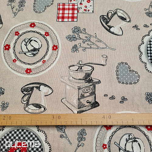 Decorative fabric COFFEE SCENT
