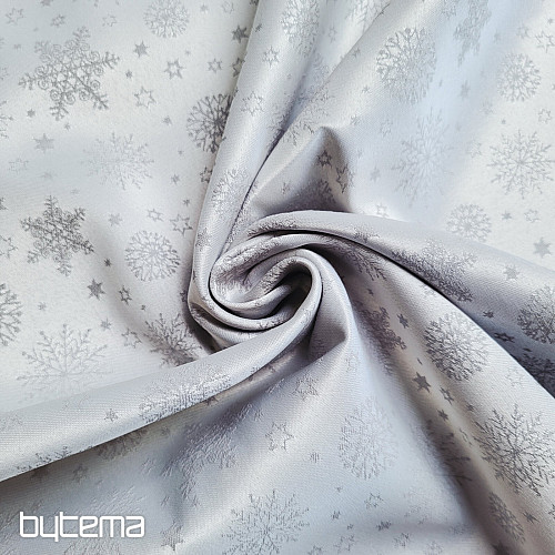 Decorative plain fabric FLAKES MIX GREY