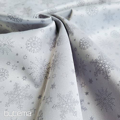 Decorative plain fabric FLAKES MIX GREY