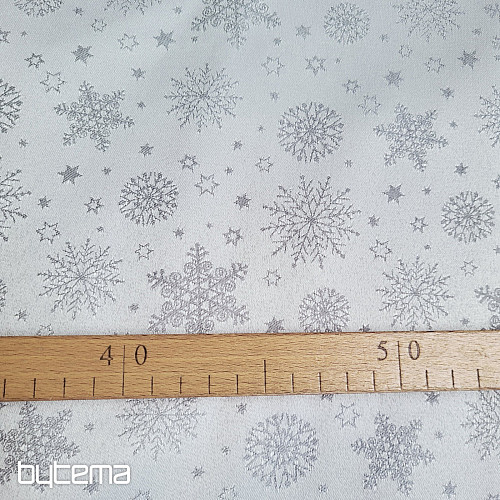 Decorative plain fabric FLAKES MIX GREY