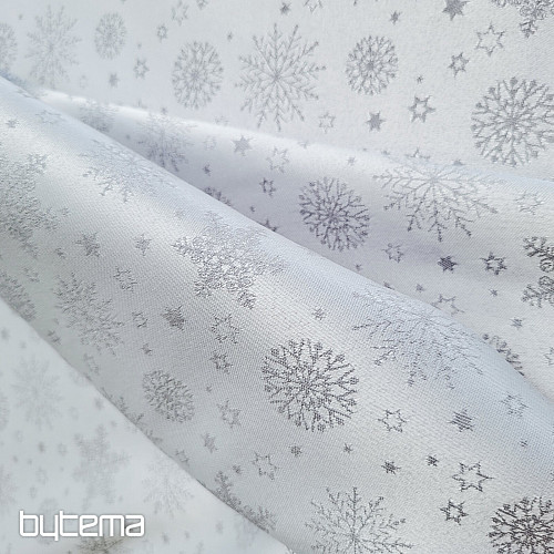 Decorative plain fabric FLAKES MIX GREY