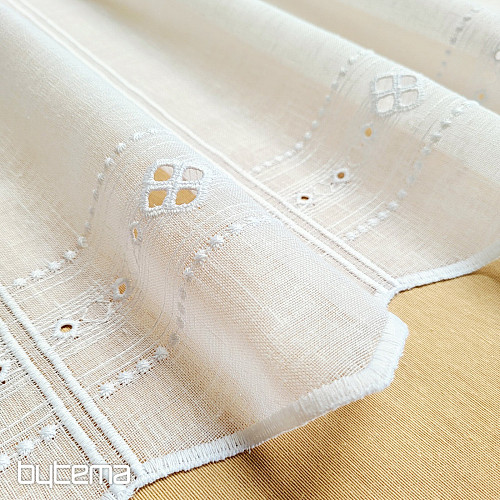 Curtain for stained glass GERSTER 11884 white