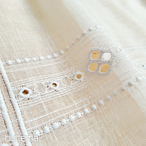 Curtain for stained glass GERSTER 11884 white