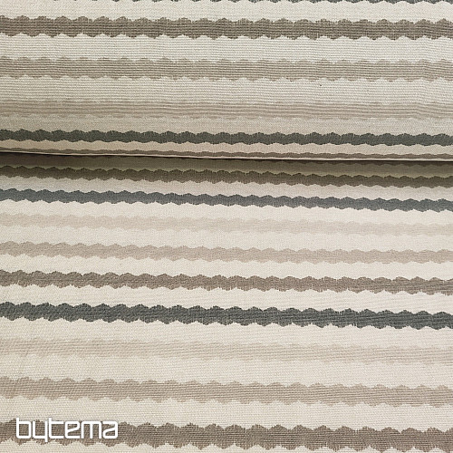 Decorative fabric WAVY BEIGE