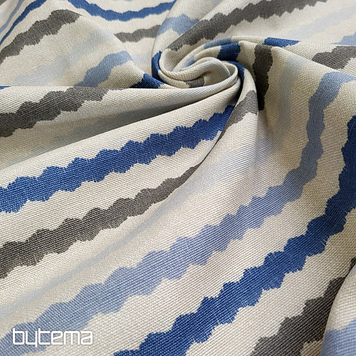 Decorative fabric WAVES BLUE