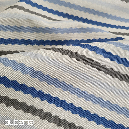 Decorative fabric WAVES BLUE