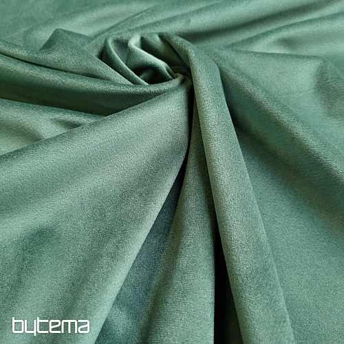 Luxurious monochrome designer decorative fabric GERSTER 77042/0500 GREEN