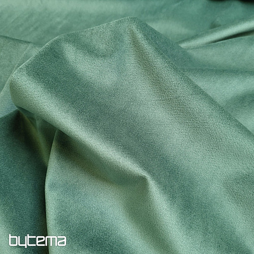 Luxurious monochrome designer decorative fabric GERSTER 77042/0500 GREEN