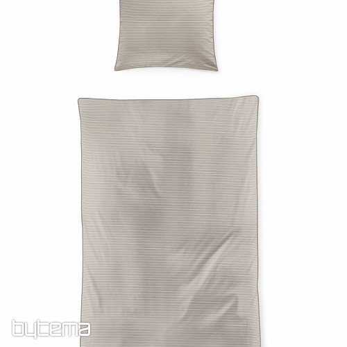 IRISETTE luxury cotton satin TOKIO 8607-80 beige gray