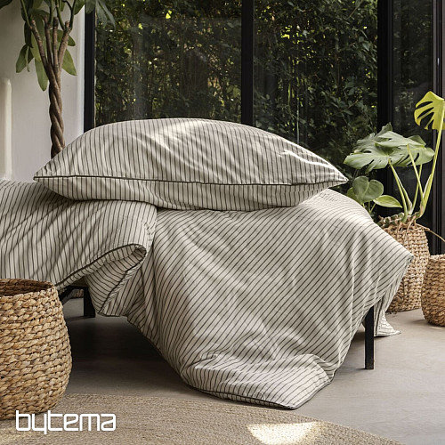 IRISETTE luxury cotton satin TOKIO 8607-80 beige gray