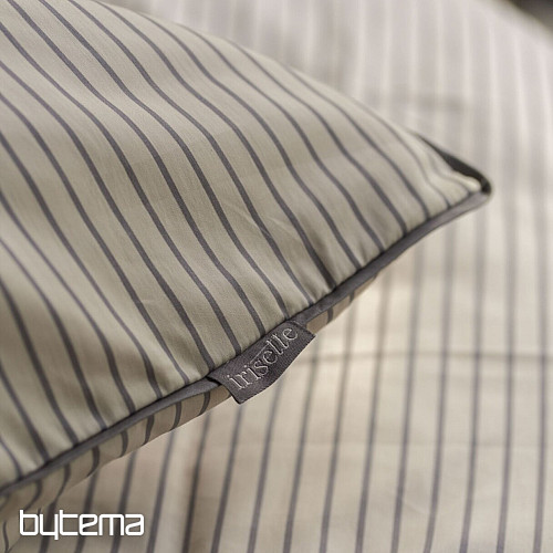 IRISETTE luxury cotton satin TOKIO 8607-80 beige gray