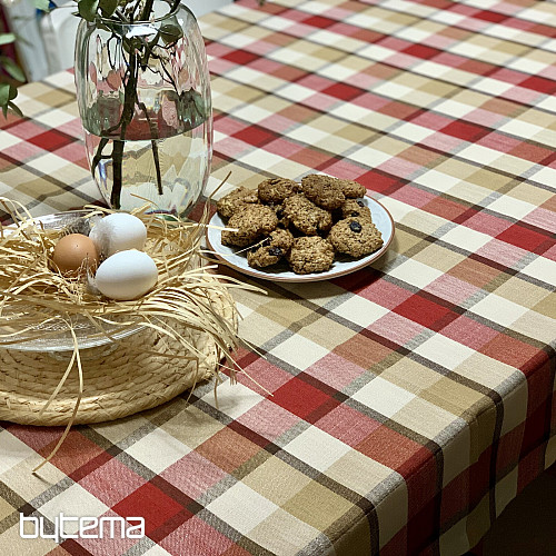 Tablecloth and scarf ATILA RED