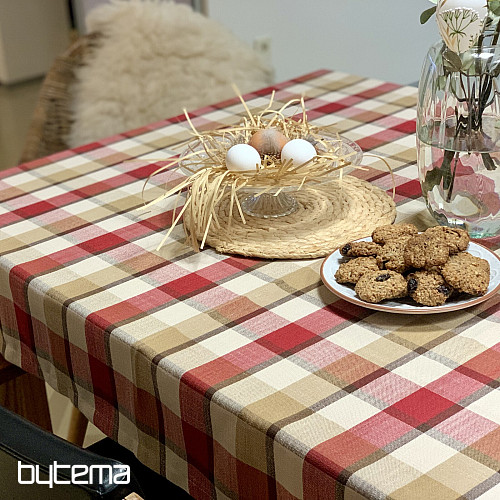 Tablecloth and scarf ATILA RED