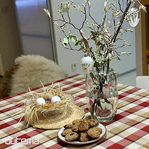 Tablecloth and scarf ATILA RED
